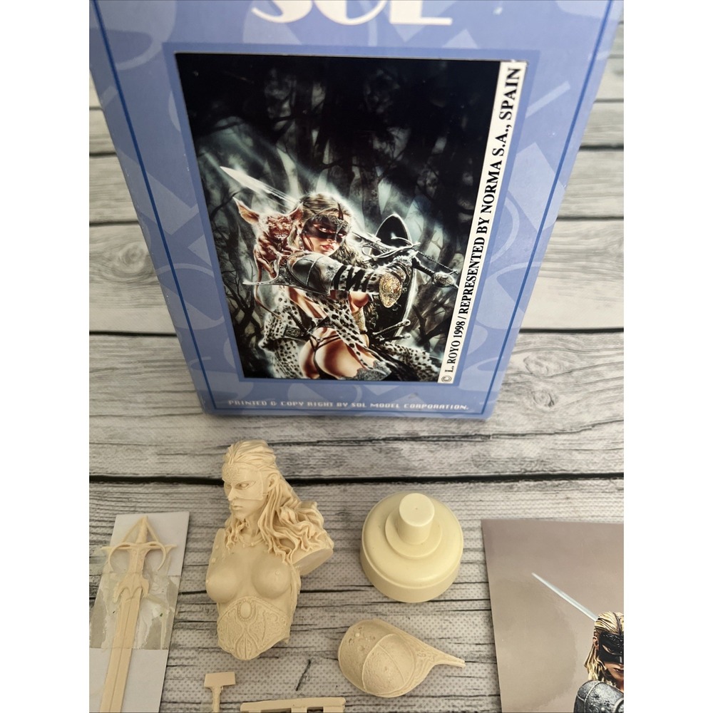 SOL RESIN FACTORY, 1/8 SCALE, Jin (Bust Model) RESIN MODEL KIT 1998 - Open Box - Picture 4 of 7